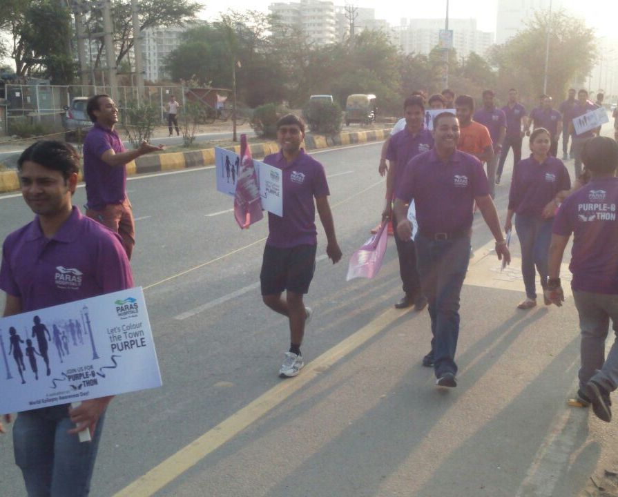 Gurgaon Residents Walk to raise awareness on Epilepsy