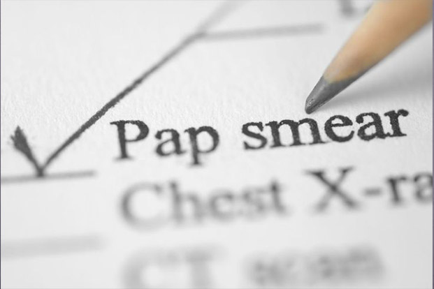 Pap smear screen for cervical cancer