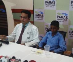 Golf-Ball Size Tumor Removed from 13-Year-Old’s Nasal Cavity,  at Paras Hospitals, Gurgaon