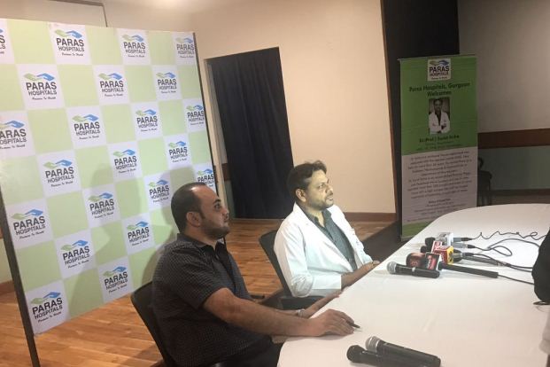 Press conference on challenging surgery of brain tumor of an Iraqi patient