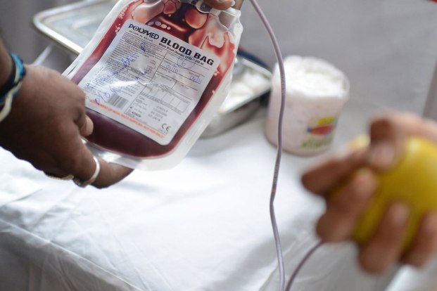 Blood donation during medication