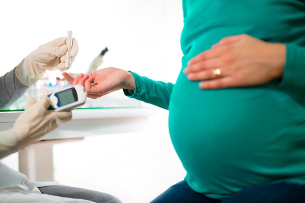 Risk of developing gestational diabetes 