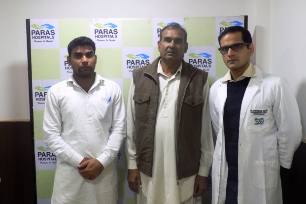 59 yrs old retired army man saved successfully from progressive lung cancer with path breaking surgery at Paras Cancer Centre – Paras Hospitals Gurugram