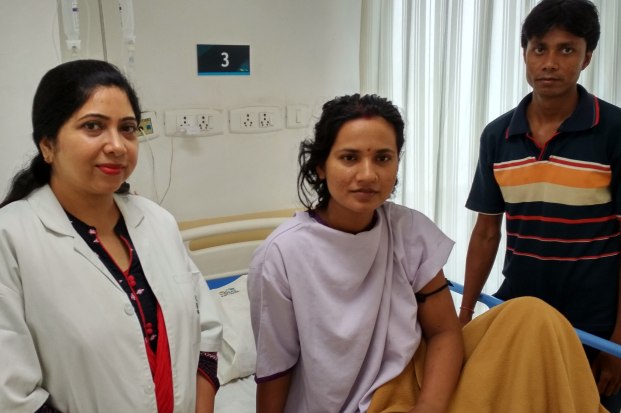 Critical post partum haemorrhage case of Mrs Savita Devi, operated successfully by Dr Talat Fatma