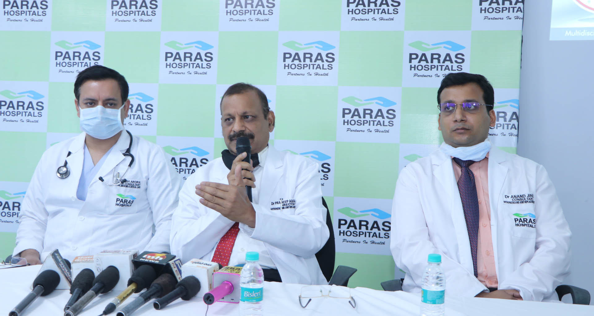 A Polytrauma patient with 6 fractures, head injury & liver injury was successfully treated by Dr. Pradeep Aggarwal And Tream at Paras Hospitals, Panchkula